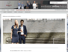 Tablet Screenshot of fristads.workwear-onlineshop.com
